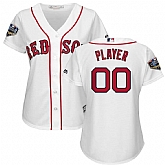 Women Red Sox White 2018 World Series Cool Base Customized Jersey,baseball caps,new era cap wholesale,wholesale hats